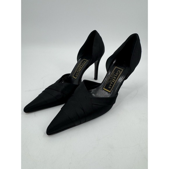 Authentic COLE HAAN‎ - Black Layered Look Women's Pumps Size 6.5 B - Picture 1 of 16